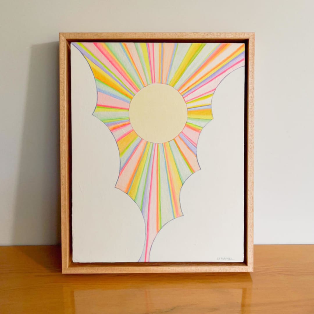 "Every Storm Runs Out of Rain I" - Original Painting in multicolor by Renée Stramel