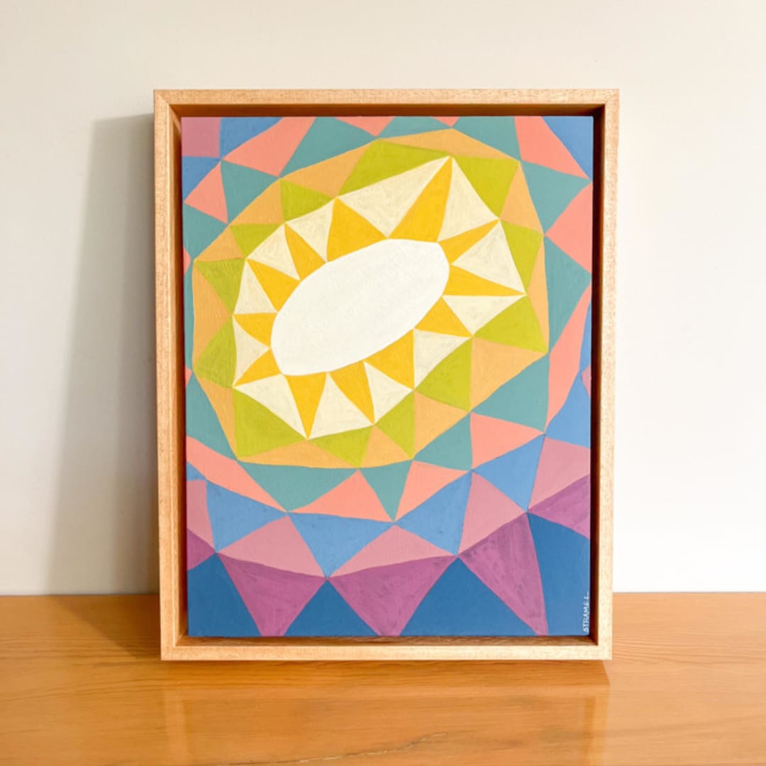 "Desert Blooms II" - Original Painting in multicolor by Renée Stramel