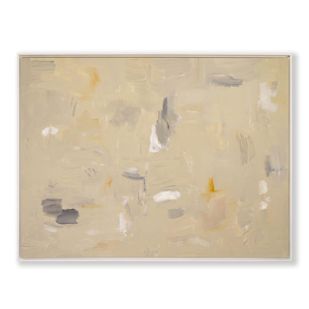"Nomadic Desert Winds" - Original Painting in beige by Shina Choi
