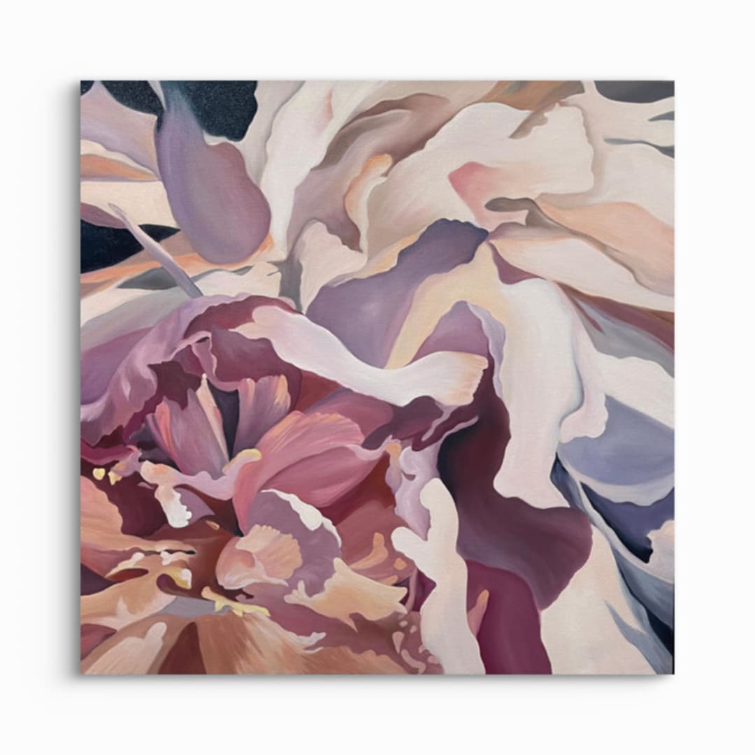 "Cranberries and Cream 2" - Original Painting in pink by Mandy Trimble Leonard
