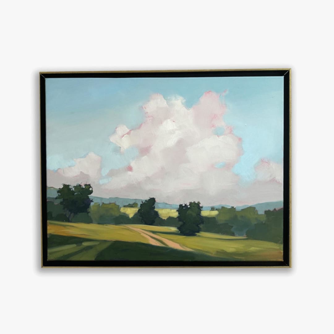 "Spring Wind" - Original Painting in green by Stephanie Goos Johnson