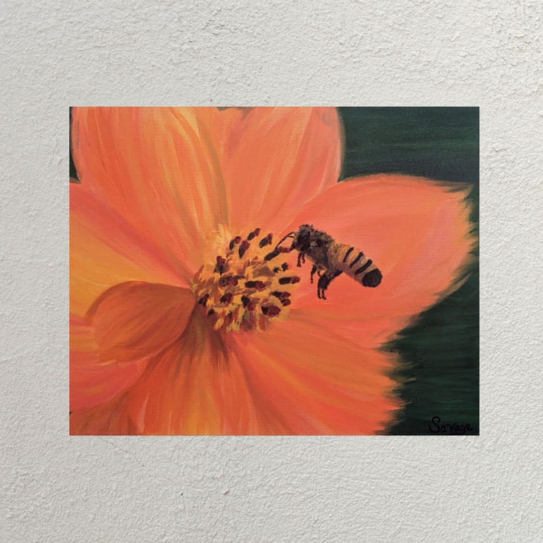 "Essence of Life: Part 1" - Original Painting in green by The Savage Label