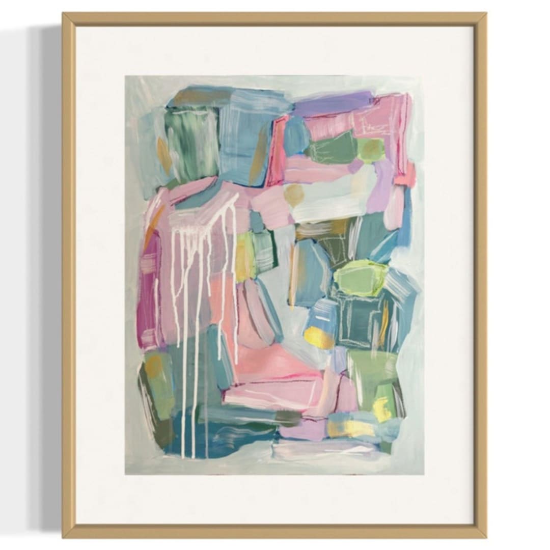 "Ten Thousand Miles Gone II" - Original Painting in multicolorassorted-colors by Sarah Mankin