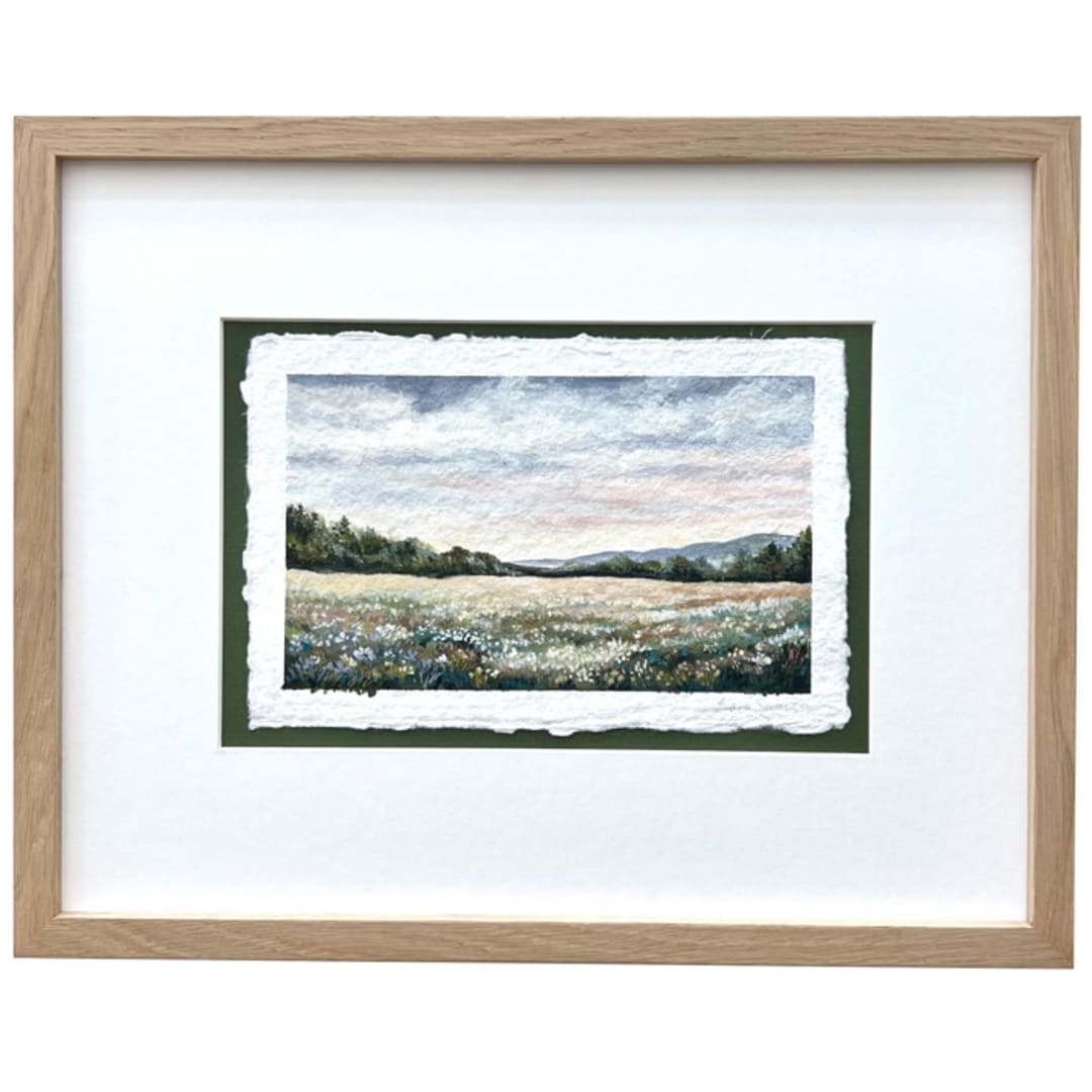 "spring meadow" - Original Painting in multicolor by Sara Swanson