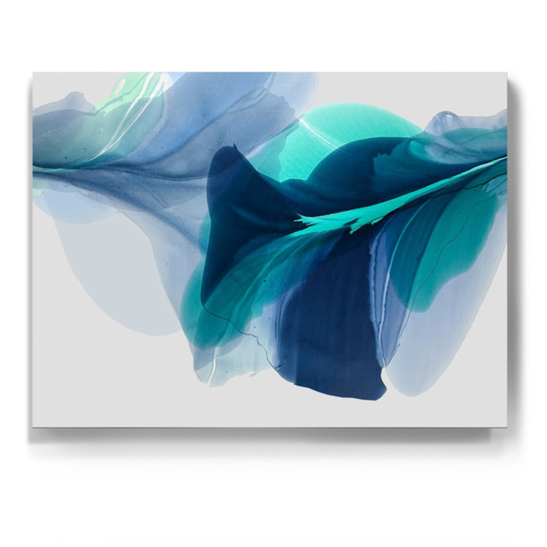 "Voda" - Original Painting in blue by Marta Spendowska