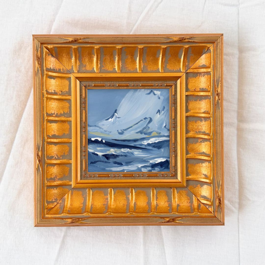 "Tuckernuck" - Original Painting in blue by Green Barn Studio