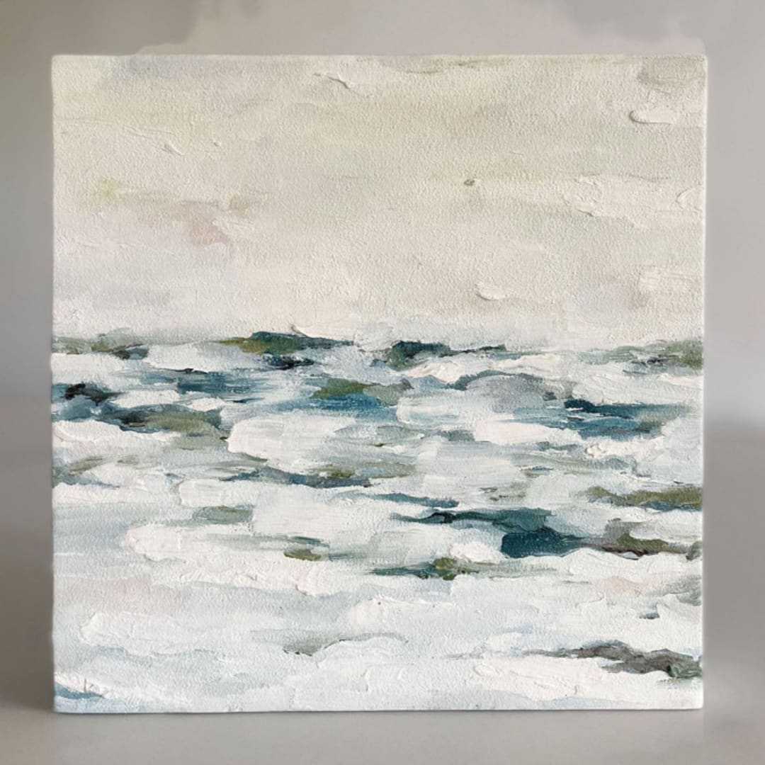 "Indigo Fury" - Original Painting in blue by Nicoletta Savod