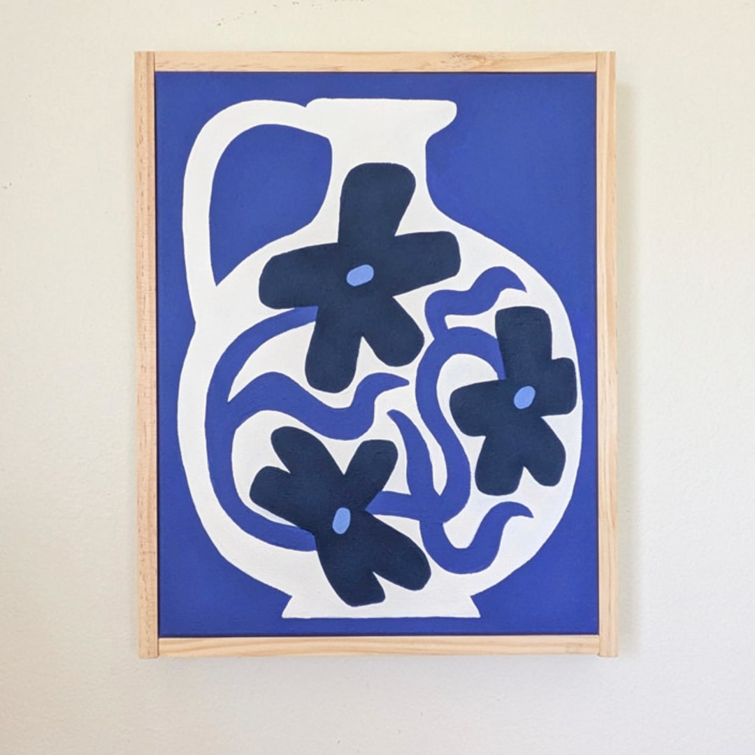 "Night Vessel - Original Acrylic Painting" - Original Painting in multicolor by Kate Sowinski