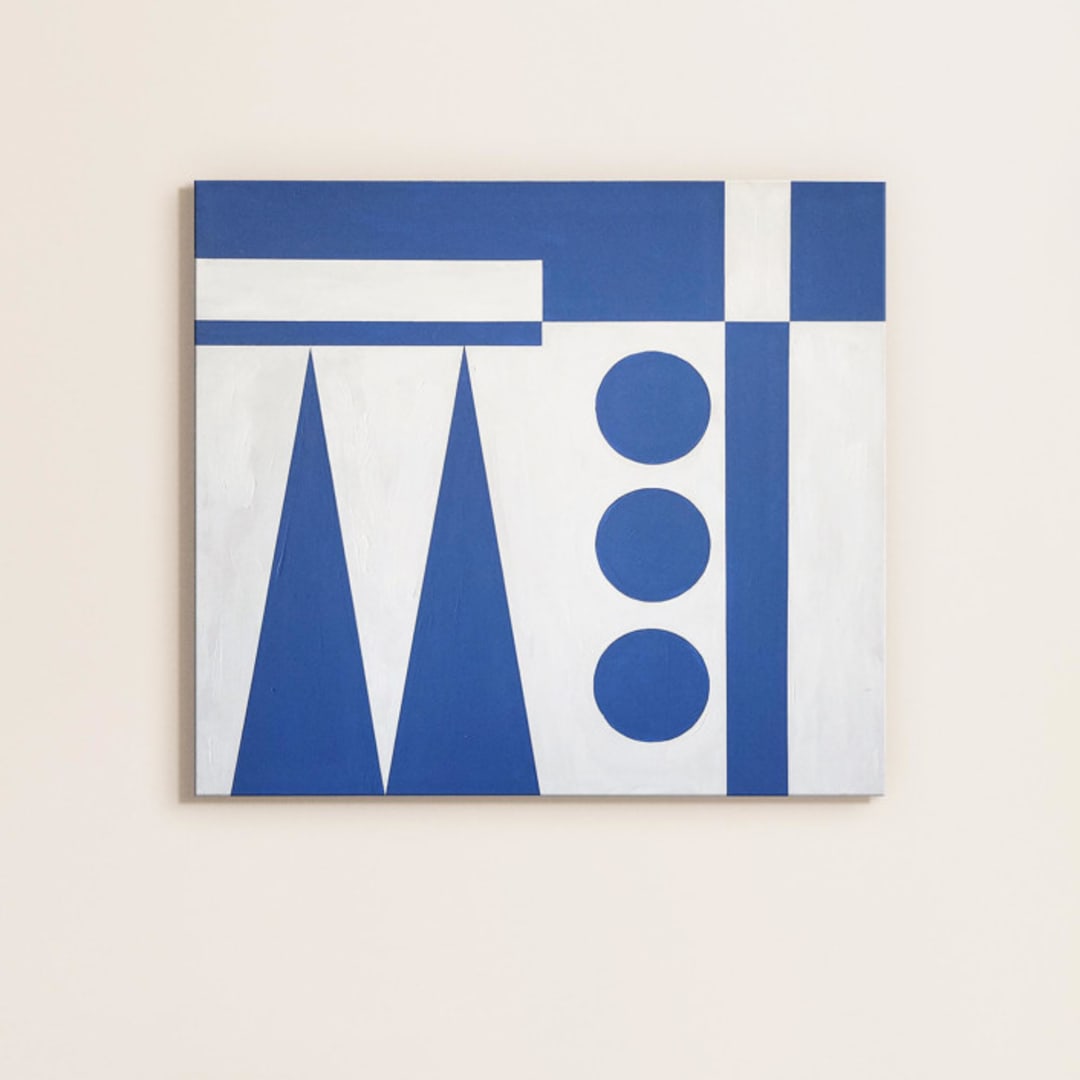 "#1982" - Original Painting in blue by Bryn Wears-Fitipaldi