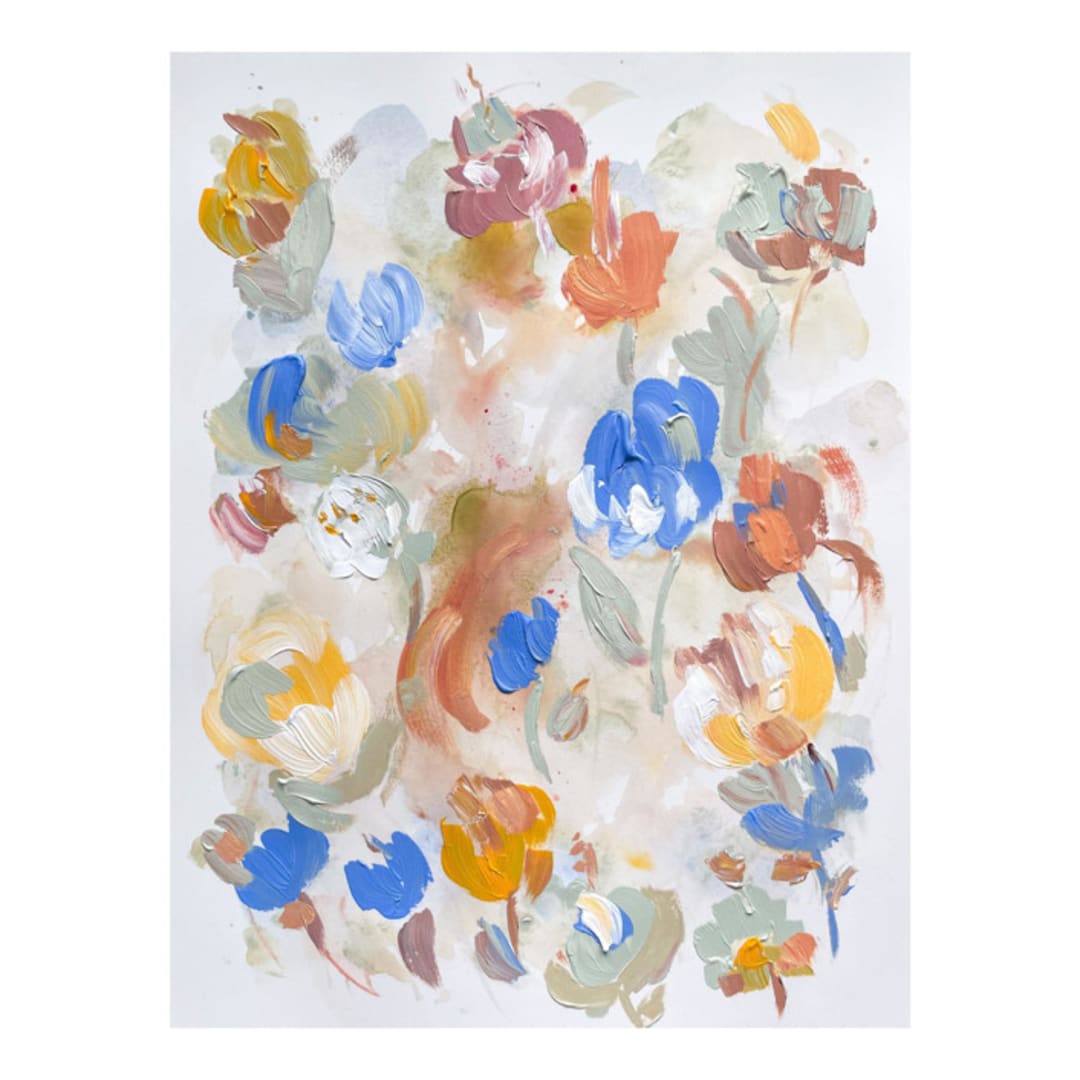 "Cornflower" - Original Painting in multicolor by Suzanna Toole