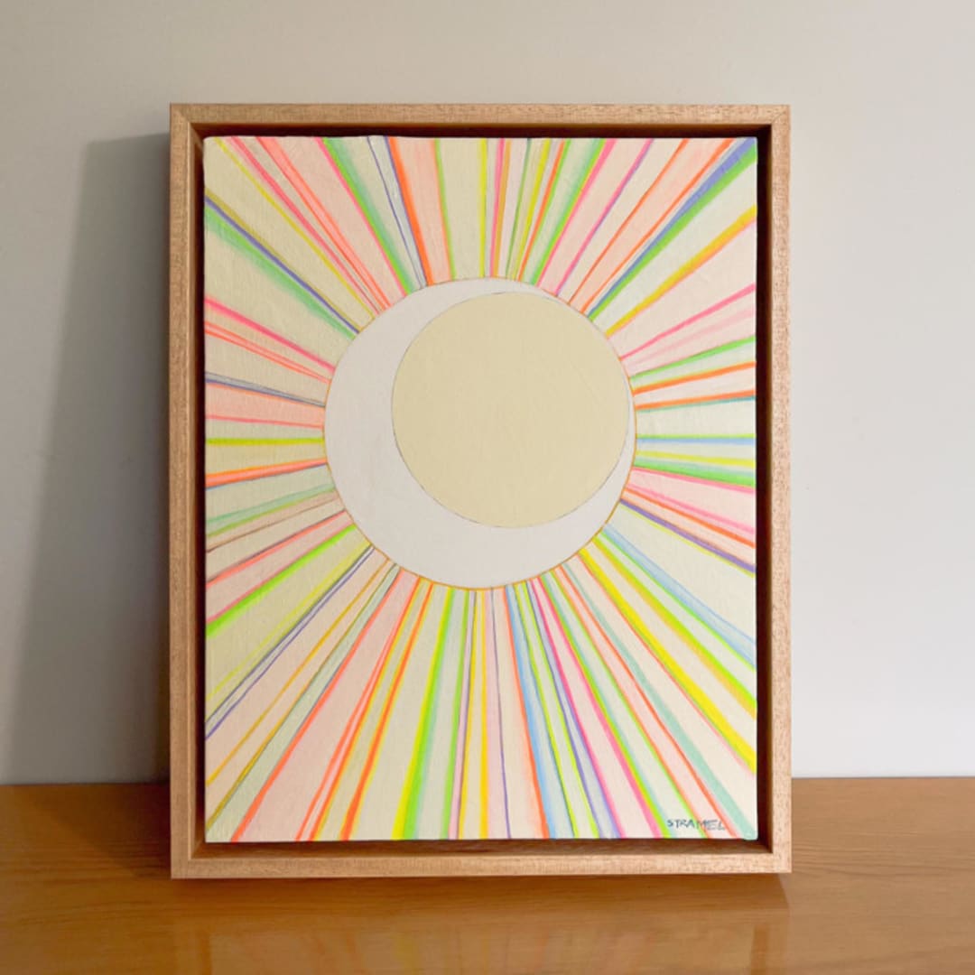 "Every Storm Runs Out of Rain II" - Original Painting in multicolor by Renée Stramel