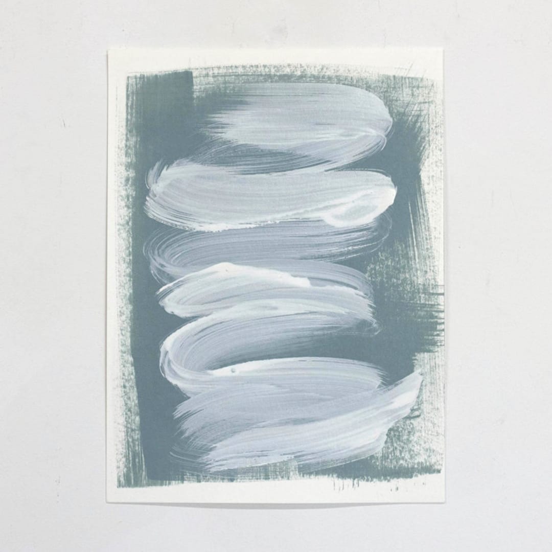 "Mingle" - Original Painting in blue by Julia Contacessi