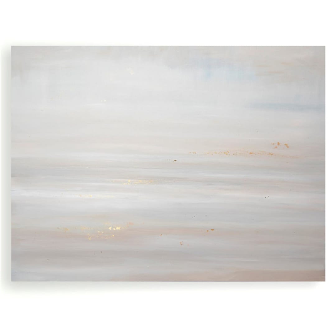 "Glisten" - Original Painting in beige by Nicole Walsh