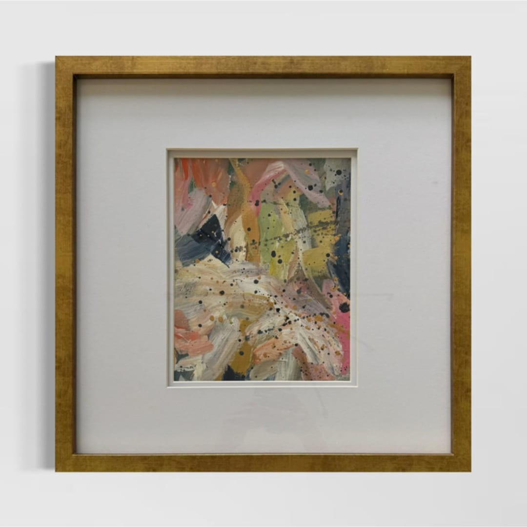 ""Highbury Path, No. 2" – 17x17 – Framed Original Painting" - Original Painting in multicolorassorted-colors by Sarah Mankin