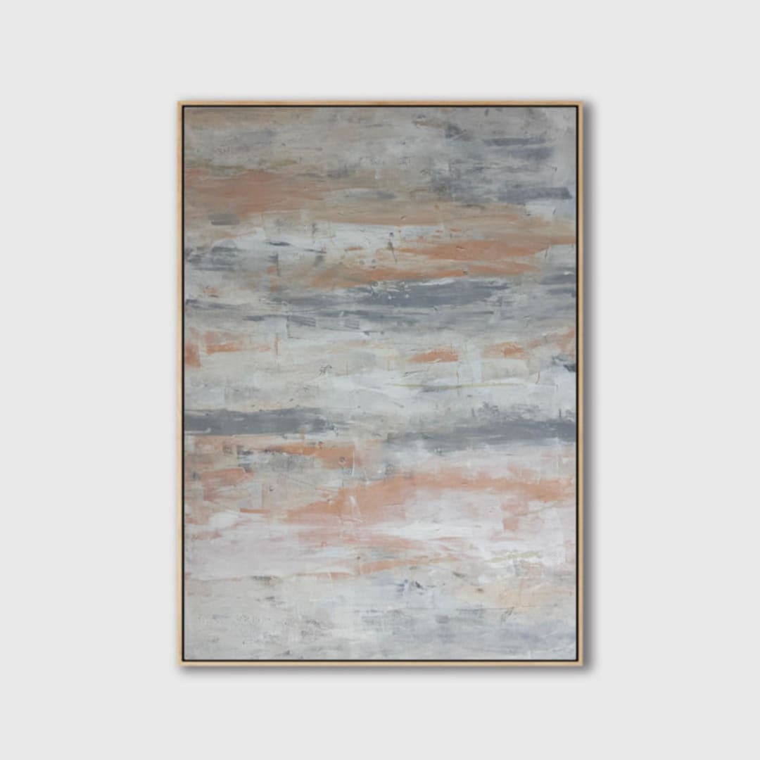 "Still, I Breathe No. 1" - Original Painting in multicolor by Karine Tonial Grimm