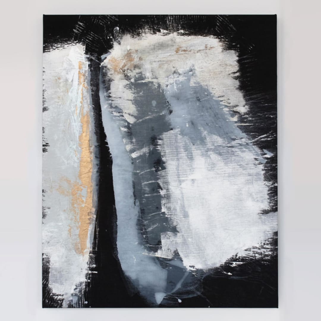 "Tribal Lineage" - Original Painting in black by Julia Contacessi