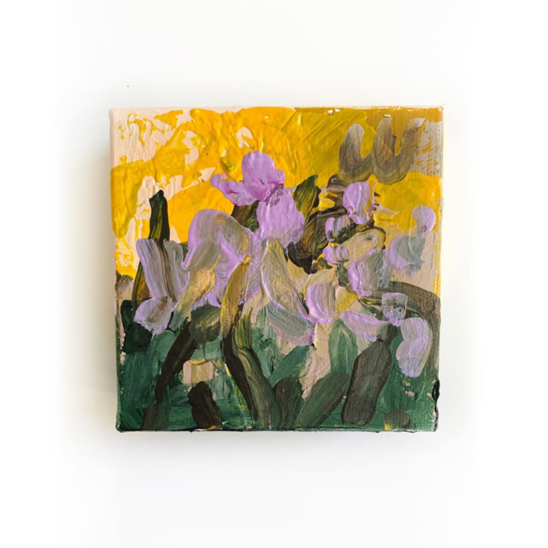 "Summer Irises" - Original Painting in multicolor by Jessalin Beutler