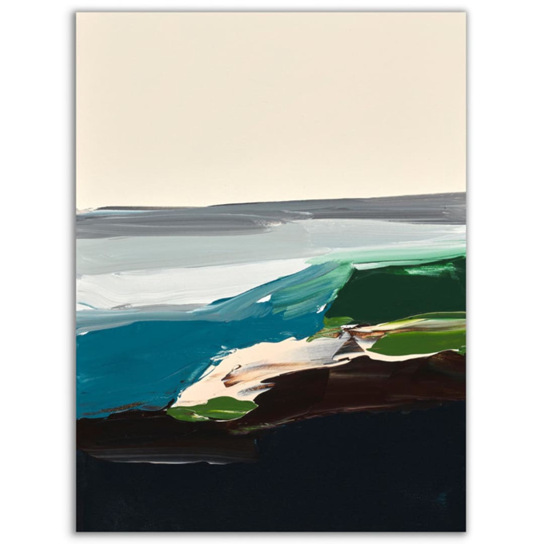 "Mini Canvas Painting Monterey Bay Series" - Original Painting in multicolorassorted-colors by Caryn Owen