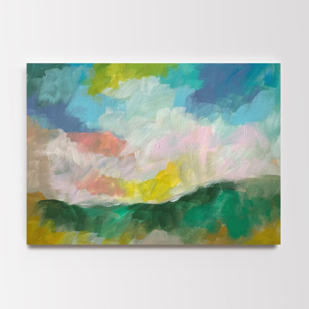 "Landscape #2" - Original Painting in multicolor by Amy Mullen