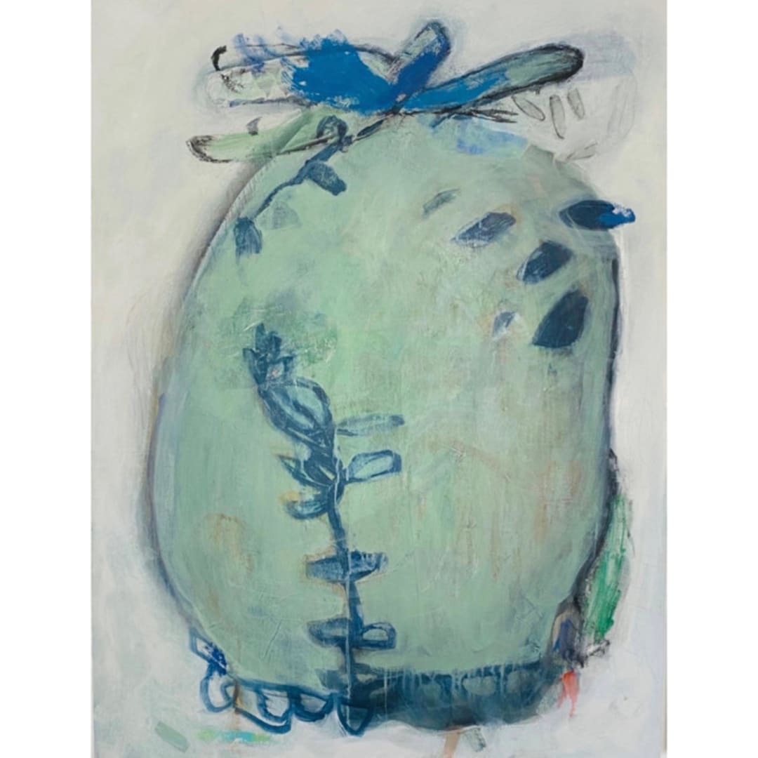 "we begin the same" - Original Painting in multicolor by tina johnson