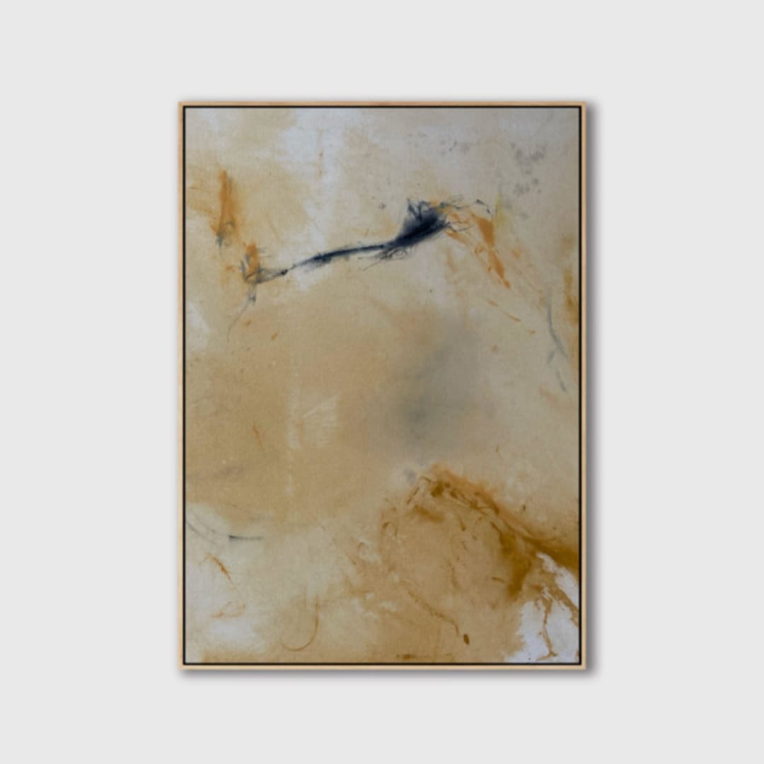 "Yellow Symphony No. 01" - Original Painting in yellow by Karine Tonial Grimm