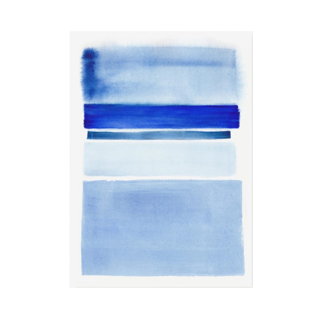 "Blue Studies 01" - Original Painting in blue by Danushka Abeygoda