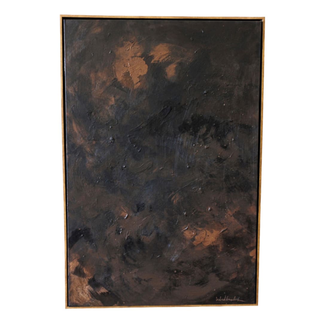 "carried in rivers I" - Original Painting in brown by whitney schlander