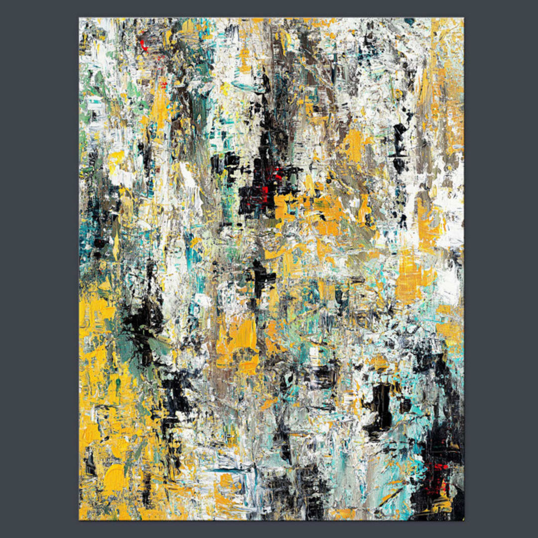 "The Light Within" - Original Painting in gold by Carmen Guedez