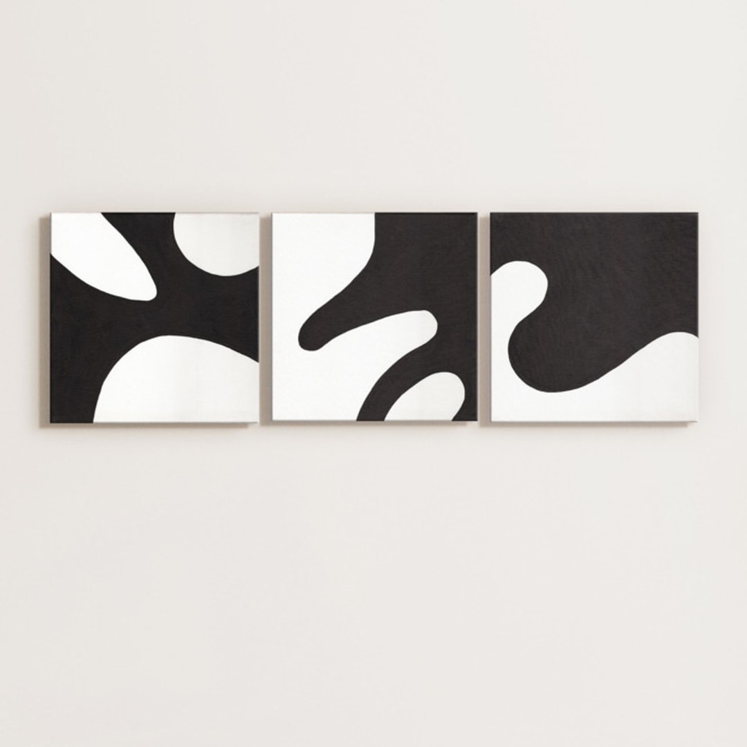 "Undulate" - Original Painting in black by Bryn Wears-Fitipaldi