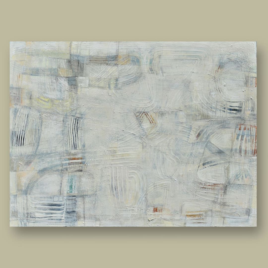 "Skull Valley" - Original Painting in beige by Carol Barber