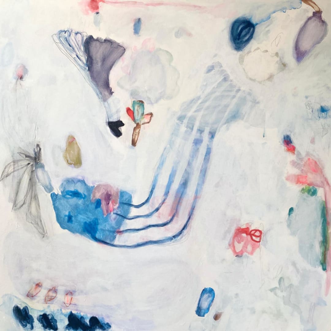 "part of me, apart from me" - Original Painting in multicolorassorted-colors by tina johnson