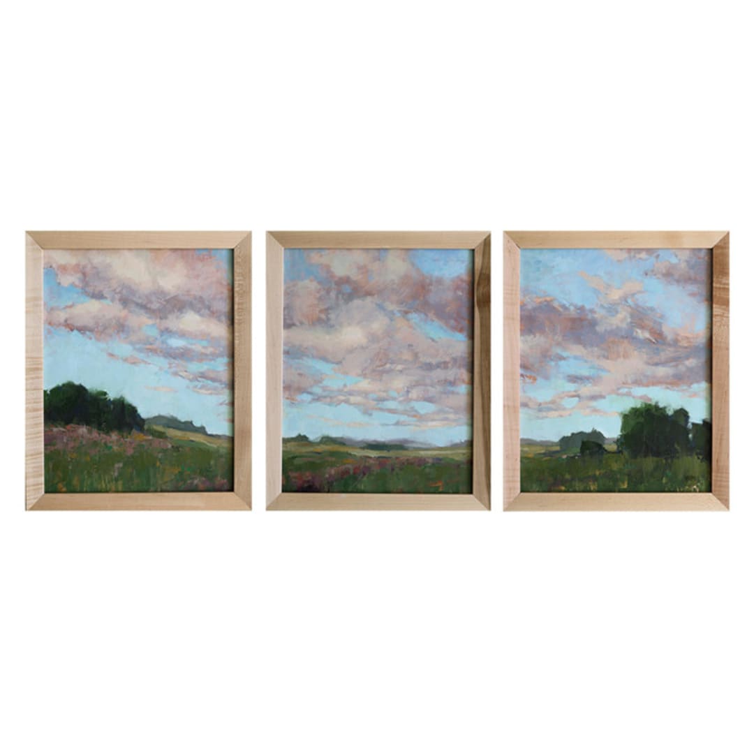 "Panorama" - Original Painting in green by Wendy Keller