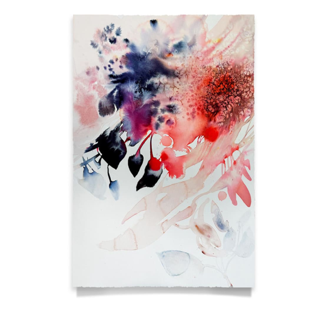 "Bluet Two" - Original Painting in blue by Marta Spendowska