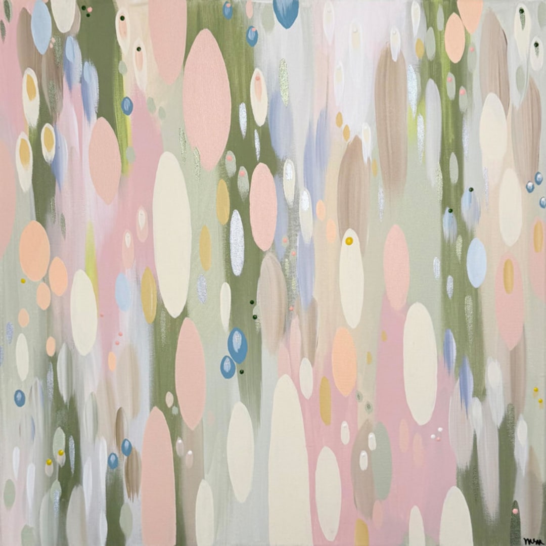 "Bedminster Rain" - Original Painting in multicolor by Melissa Stone Mangham