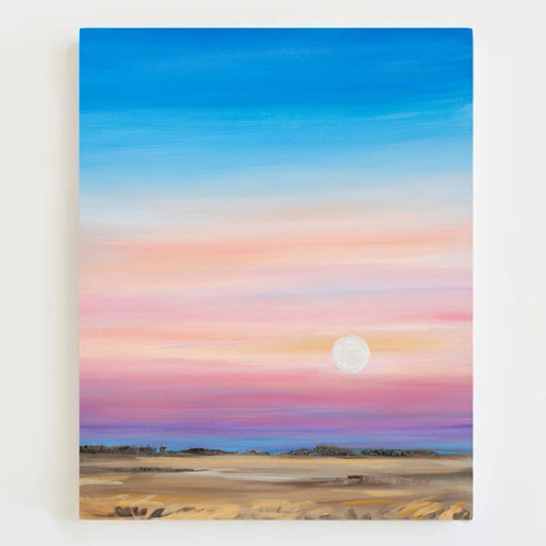 "Radiant" - Original Painting in multicolor by Nicole Walsh