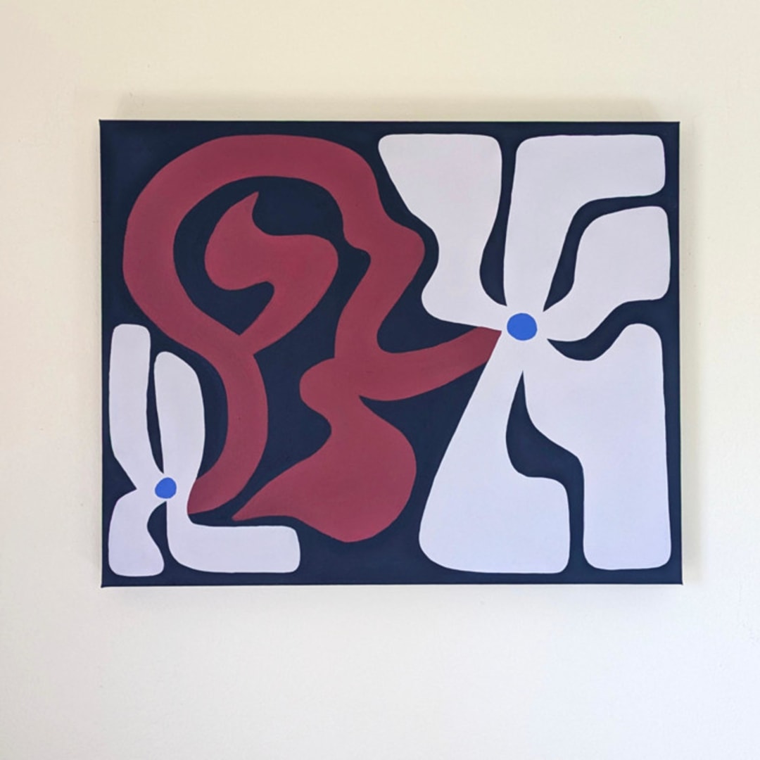 "Midnight Blooms - Original Acrylic Painting" - Original Painting in multicolor by Kate Sowinski