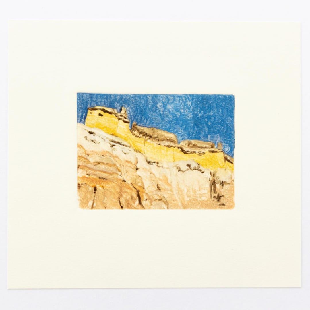 "New Mexico Architecture 2" - Original Painting in multicolorassorted-colors by Dana Williamowsky