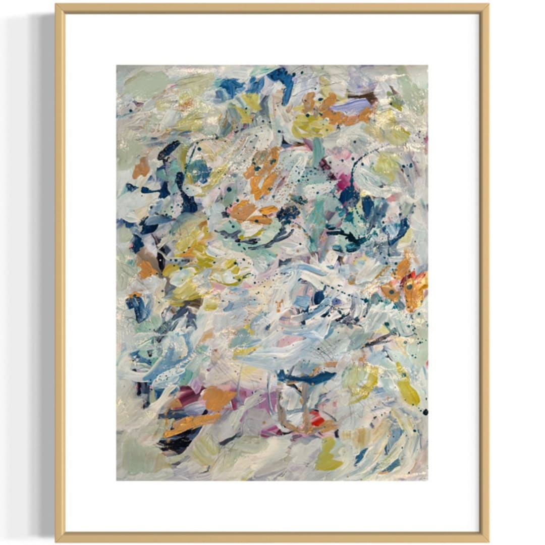 "Let’s Go Away for Awhile No. 2 - Original painting - 24x30" - Original Painting in multicolor by Sarah Mankin