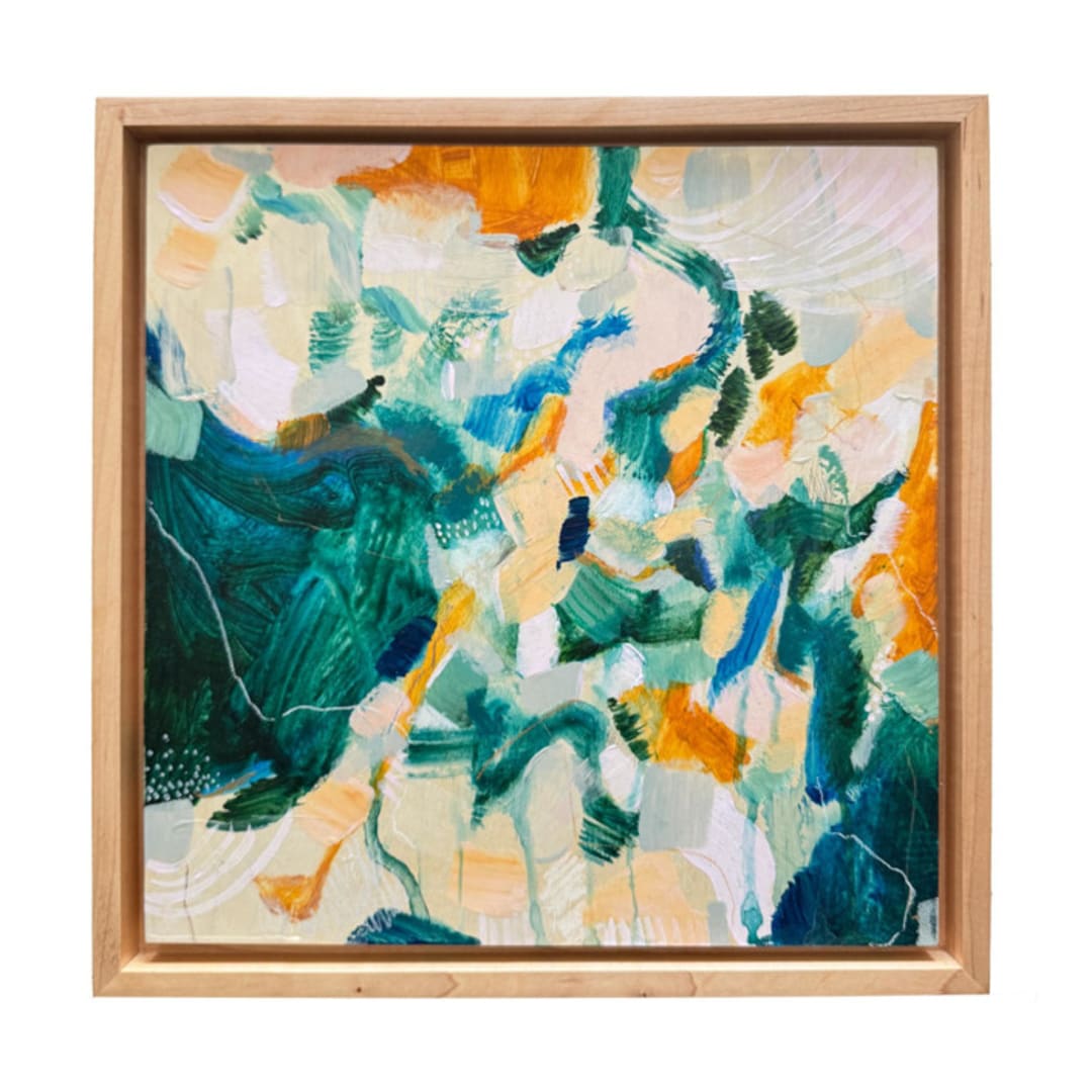 "Dalileh" - Original Painting in green by Parima Studio