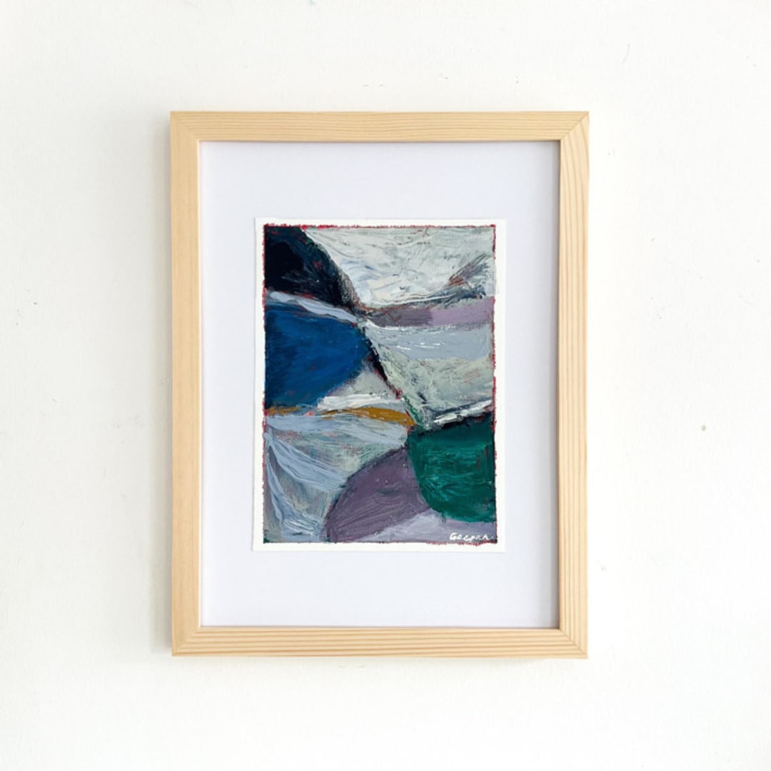 "Hide and Seek" - Original Painting in multicolorassorted-colors by Mary Gaspar