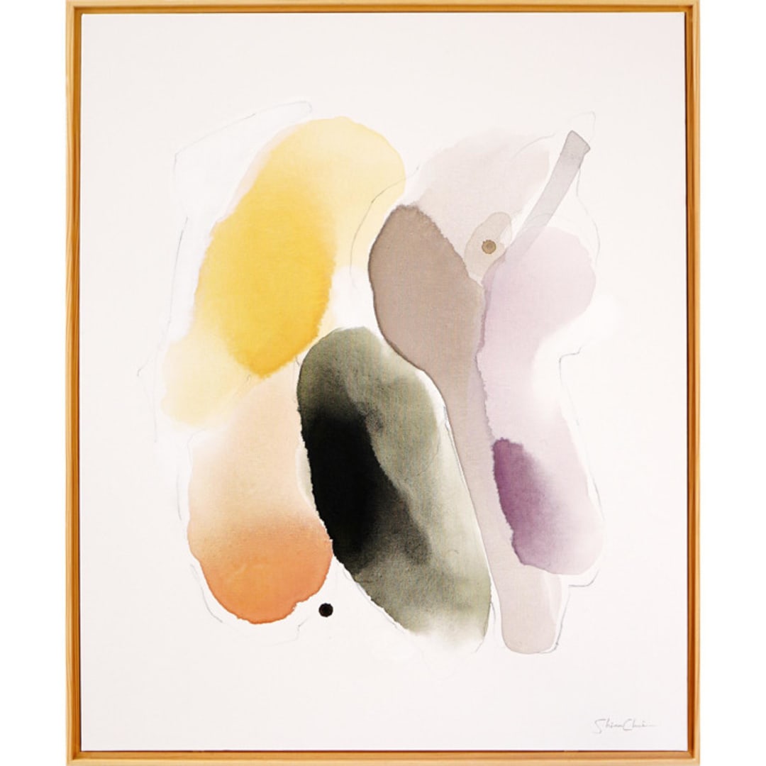 "Warm Aura" - Original Painting in brown by Shina Choi