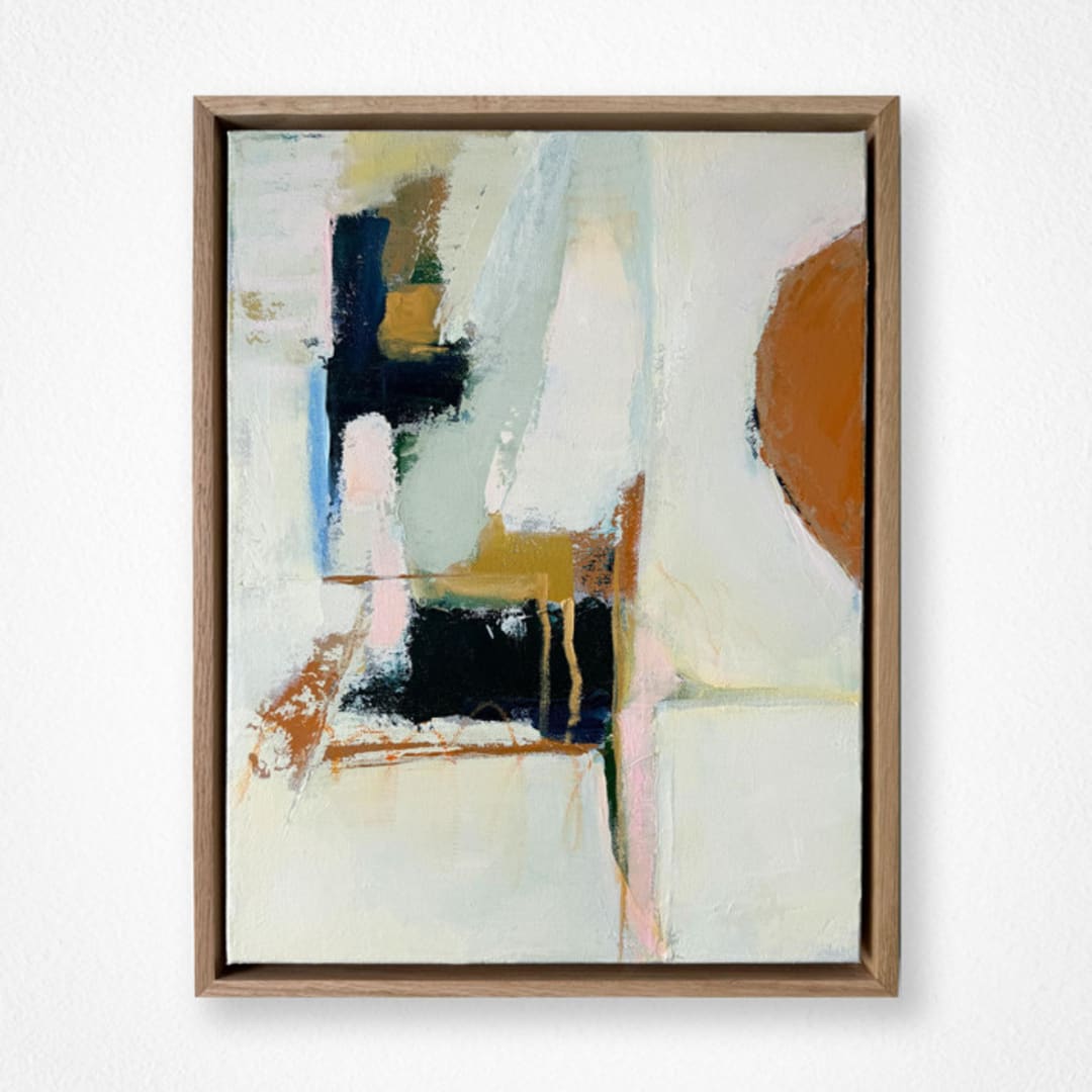 "Getting There" - Original Painting in blue by Karyn Denten