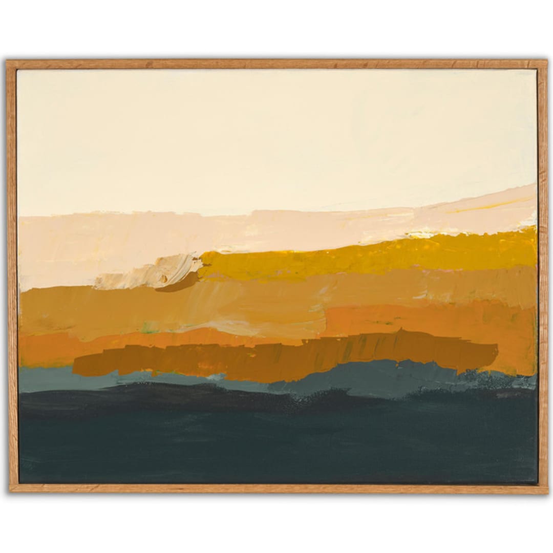 "Golden Seascape Series" - Original Painting in multicolor by Caryn Owen