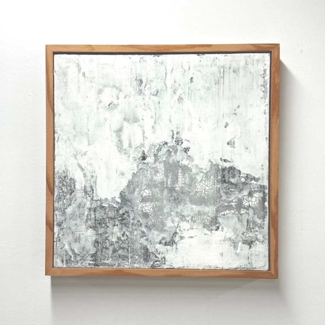 "Spread Thin" - Original Painting in white by Kristi Visser