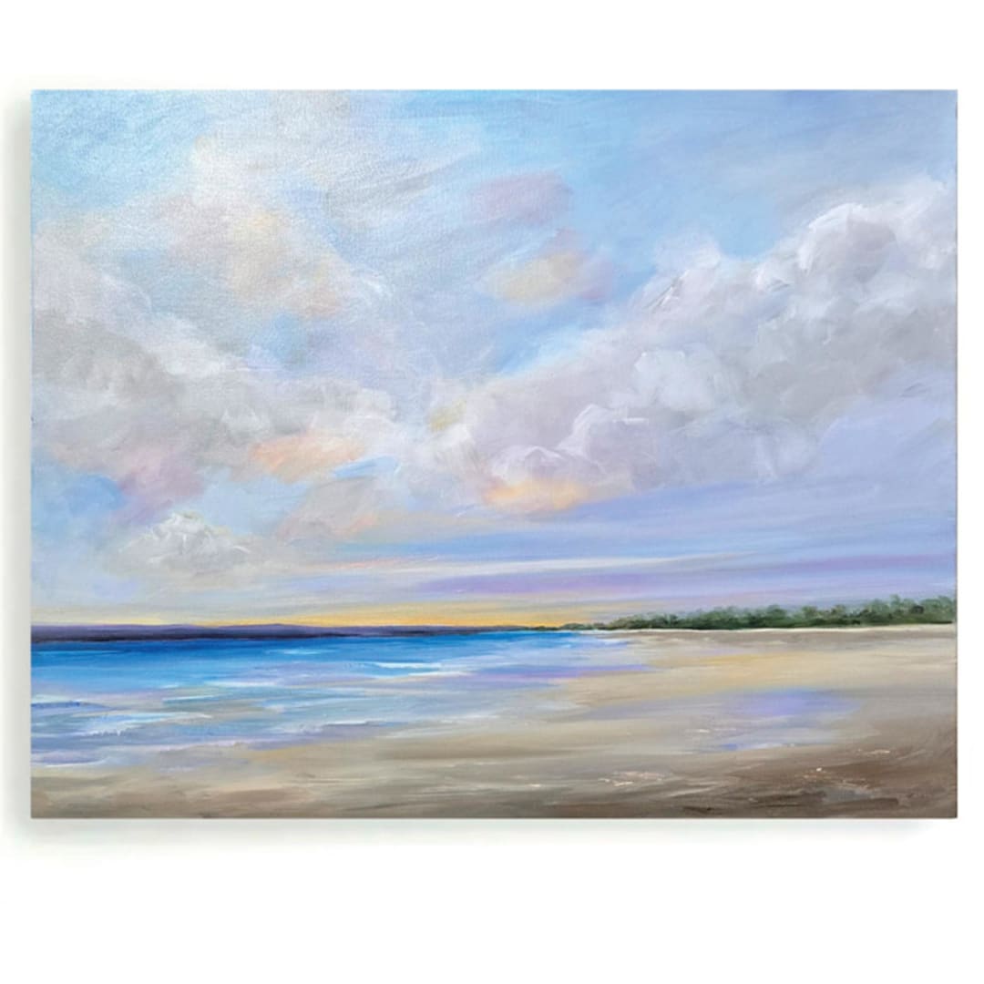 "drift" - Original Painting in blue by Nicole Walsh