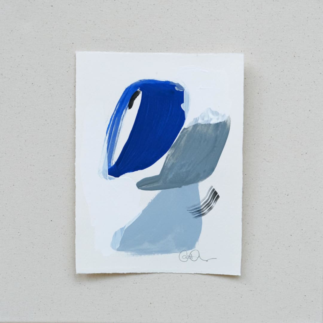 "Mini No.13" - Original Painting in multicolor by Cait Courneya