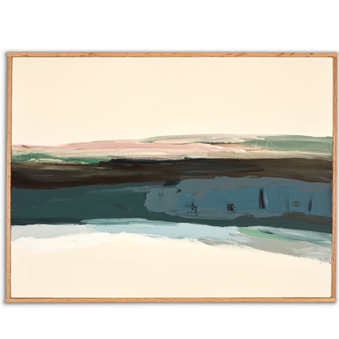 "Seascape Muted Series" - Original Painting in multicolorassorted-colors by Caryn Owen