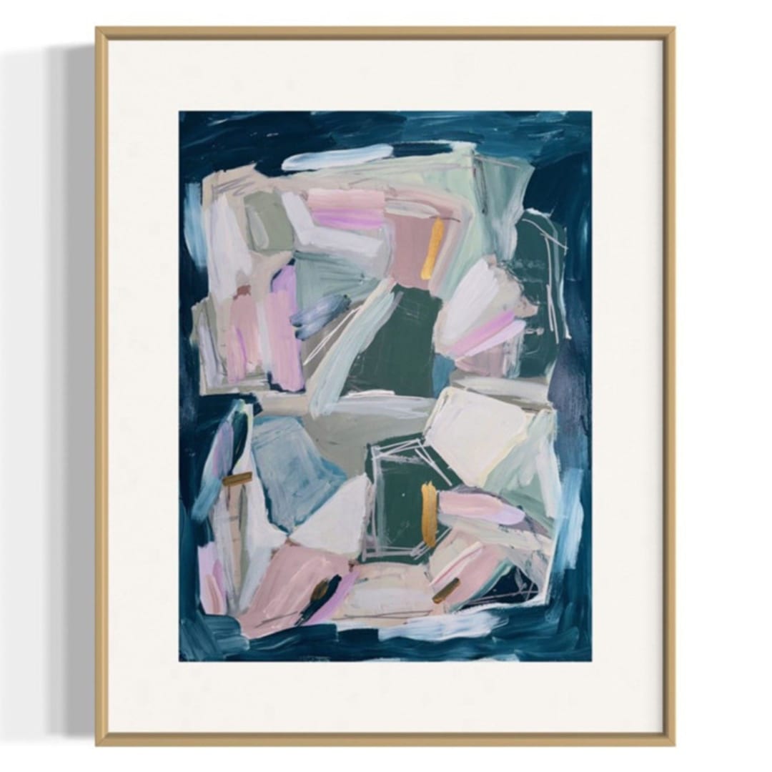 "Simplify My Life II" - Original Painting in multicolorassorted-colors by Sarah Mankin