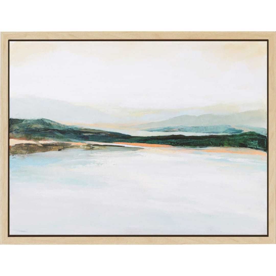"Islands Unfolding" - Original Painting in green by Mya Bessette