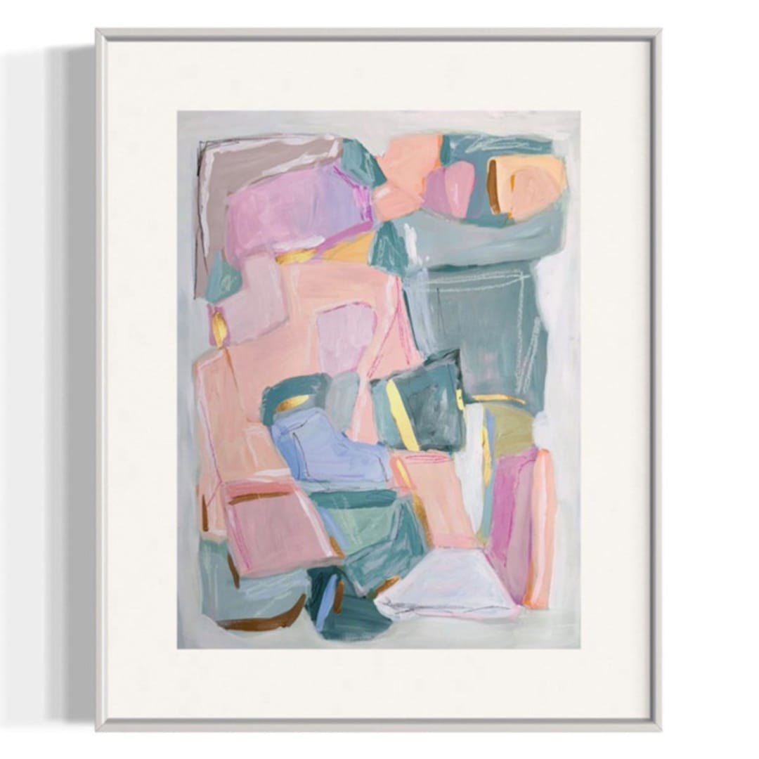 "Magnolias in Bloom I" - Original Painting in multicolorassorted-colors by Sarah Mankin